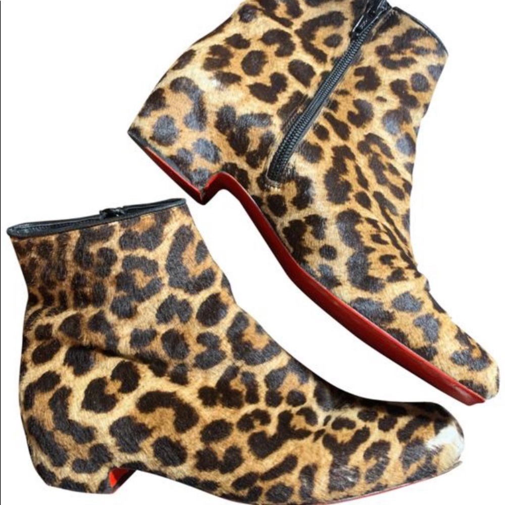Christian Louboutin Tounoir Leopard Booties